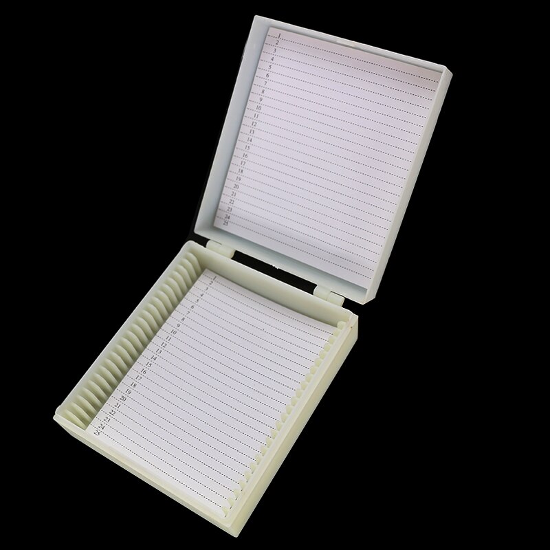 Caja deslizante para microscopio, armario de baldas, caja de rodajas patológicas para almacenamiento de 10, 25, 50 o 100 piezas