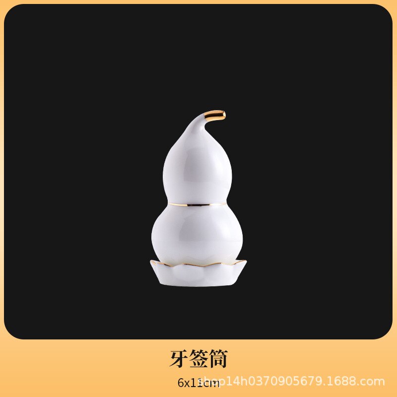 Dinner Luxury Plate Set Ceramic Christmas Food Porcelain Dinner Sets Dessert Breakfast Platos De Cena Nordic Dinnerware DL60PZ: Toothpick Holder