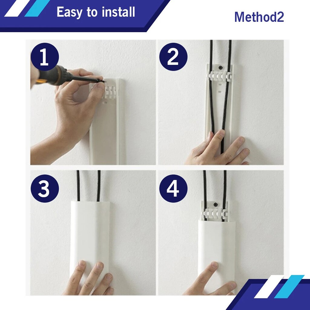 Wall-Mounted Cable Organizer Holder Wire Storage Tool Wire storage box cable organizer data cable storage organizer#30