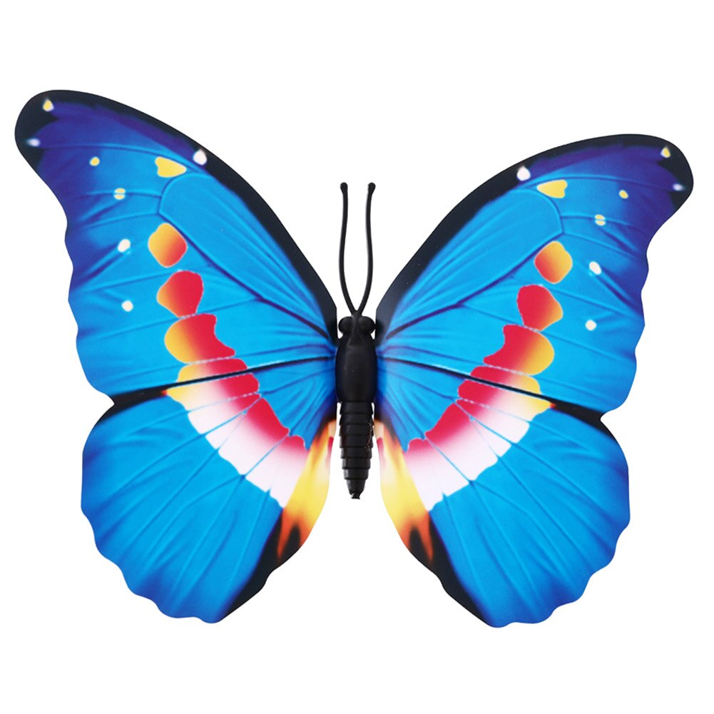 5 stücke Simulation Handwerk Hof 3D Rasen Garten Ornament Pflanze Dekor Bunte drinnen draussen Universal- DIY Hause Schmetterling Einatz