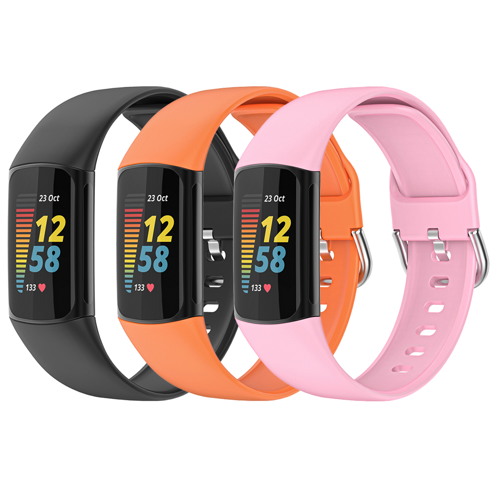 Essidi Siliconen Band Voor Fitbit Lading 5 Zachte Sport Polsband Correa Voor Fitbit Lading 5 Horloge Loop Vervanging