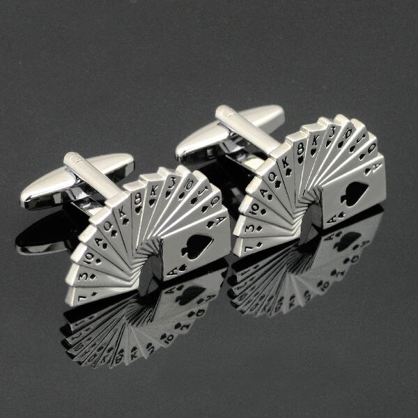 AK-132 Barry.Wang Classic Stainless Steel Enamel Mens Cufflinks Box Accessories For Men Wedding Business Party