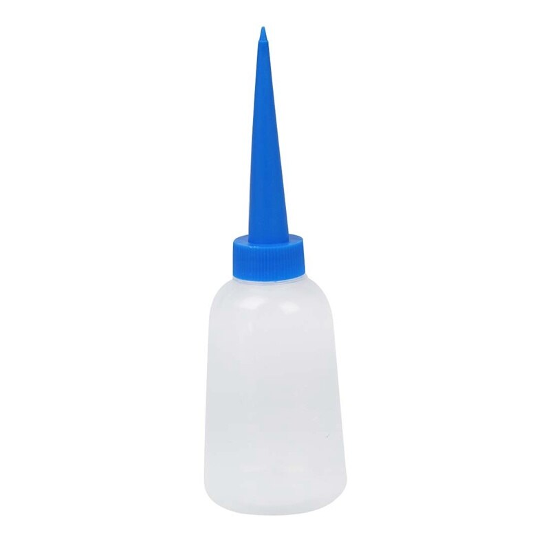 Flacon applicateur liquide vide bleu et blanc 100 ml d'huile: Default Title