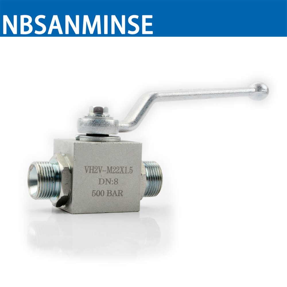 Hydraulic ball valve high pressure Russia standard thread Industry Manual 2 way Valve carbon steel NBSANMINSE