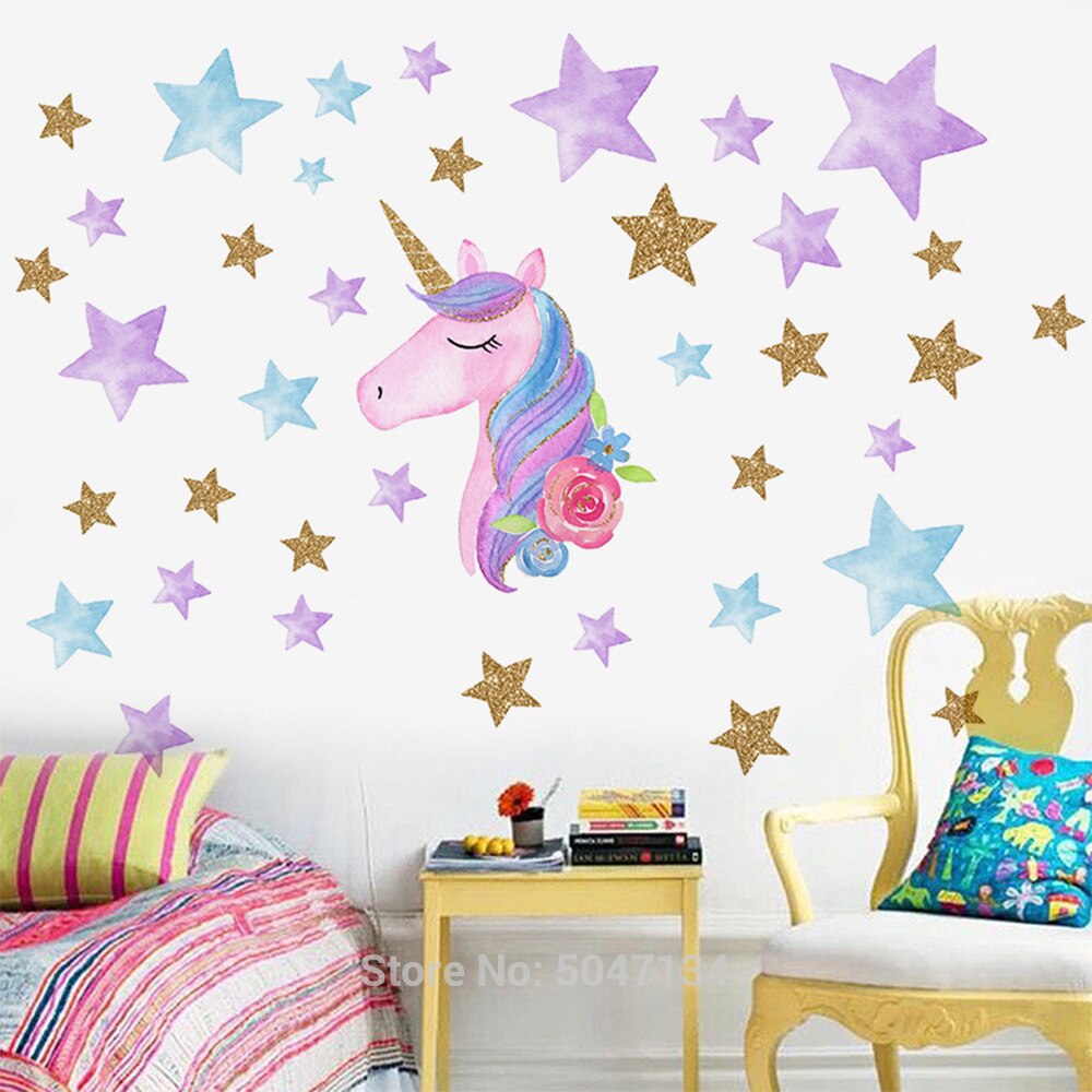 3d syntymäpäiväjuhla vauva lapsi yksisarvinen juhla sisustus tarrat askartelu tarrat super tee itse scrapbooking tarrakirja lapsille