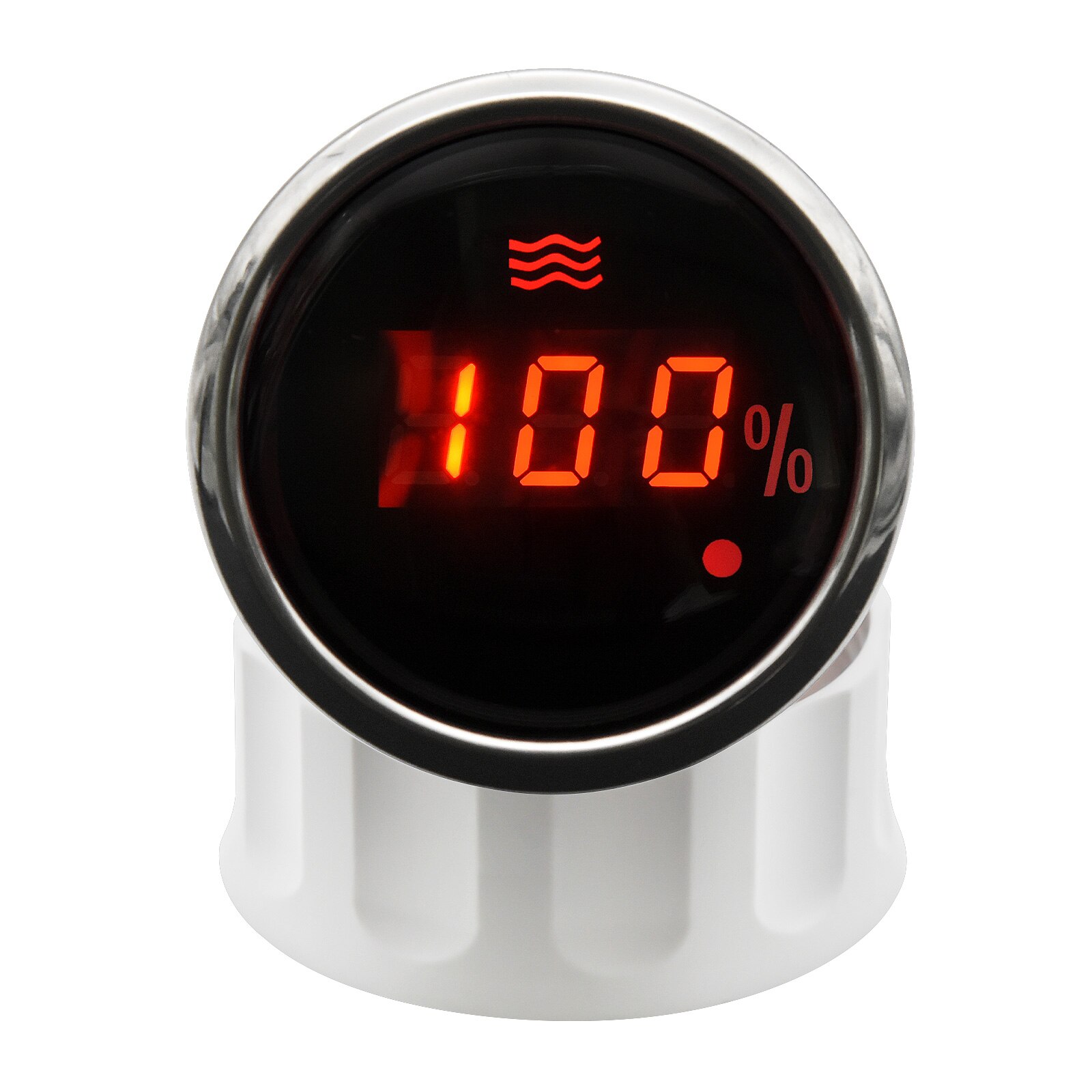 52mm Water Level Gauge With Red Backlight Warning Light Digital Water Level meter Fit Marine Water Level Sensor 12V/24V 190ohm