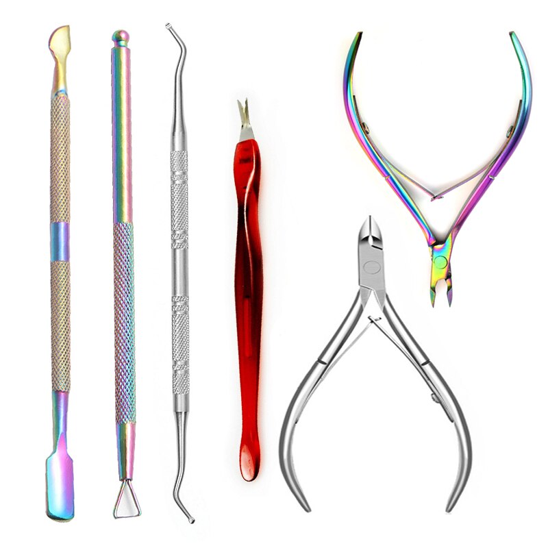 Kopytko robić skórek stal nierdzewna martwa skóra narzędzia robić manicure paznokci polski usuń skrobak czyste narzędzie paznokcie u stóp trymer nożyce