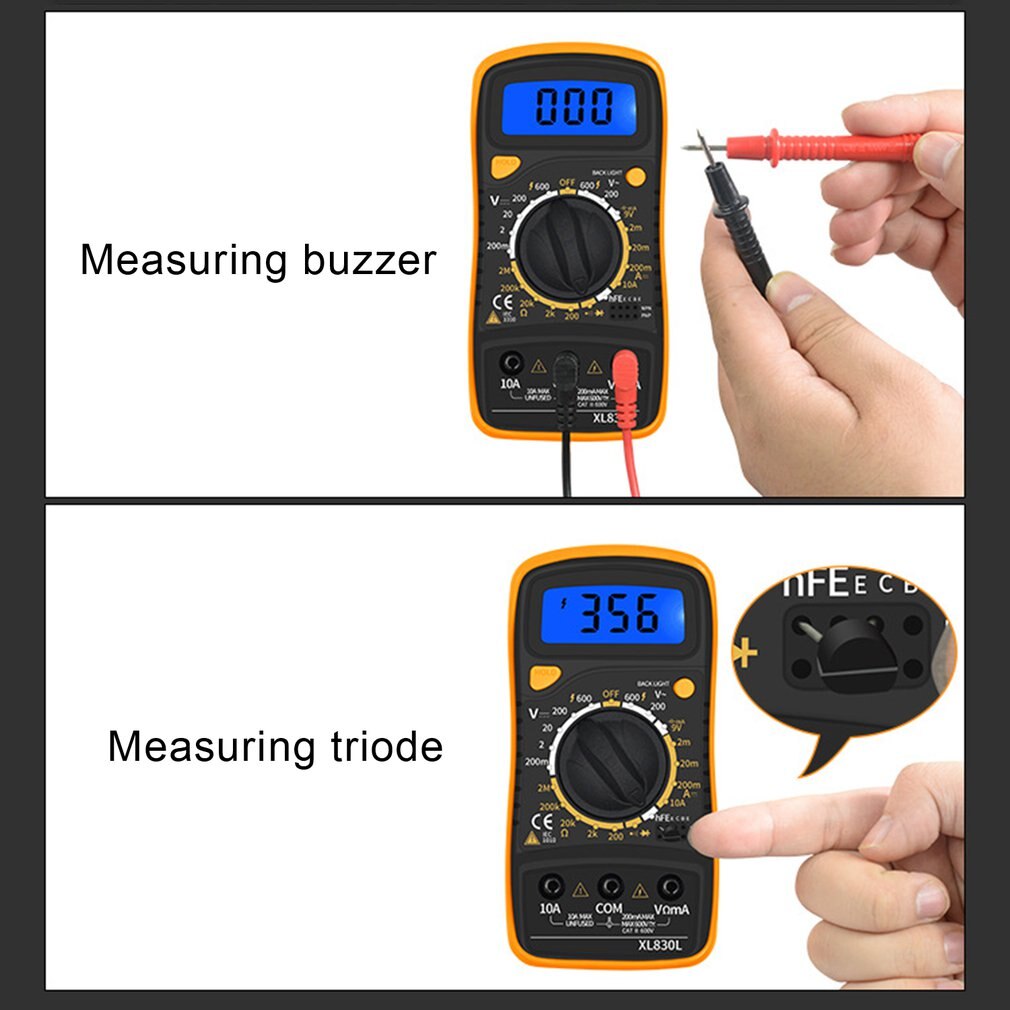 Portable High-precision Digital Display Universal Multi-function Meter With Backlight Electrician Multi-function Meter