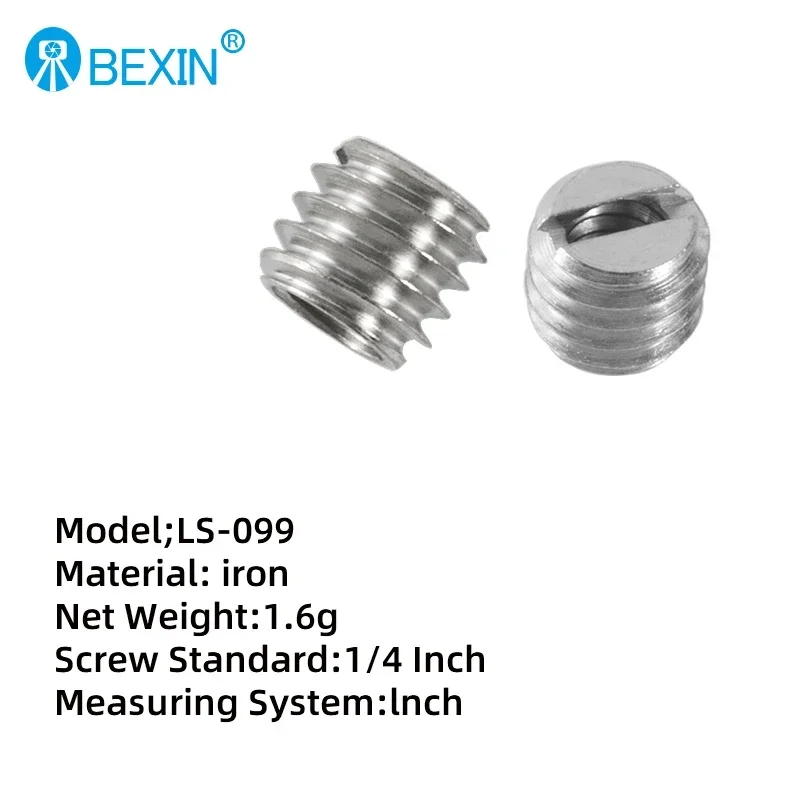 Camera Accessories Camera screw 3/8 To 1/4 Inch Monut Adapter Fixed Screw For Camera DSLR Tripod Monopod Connection Mounting: LS026  1PC