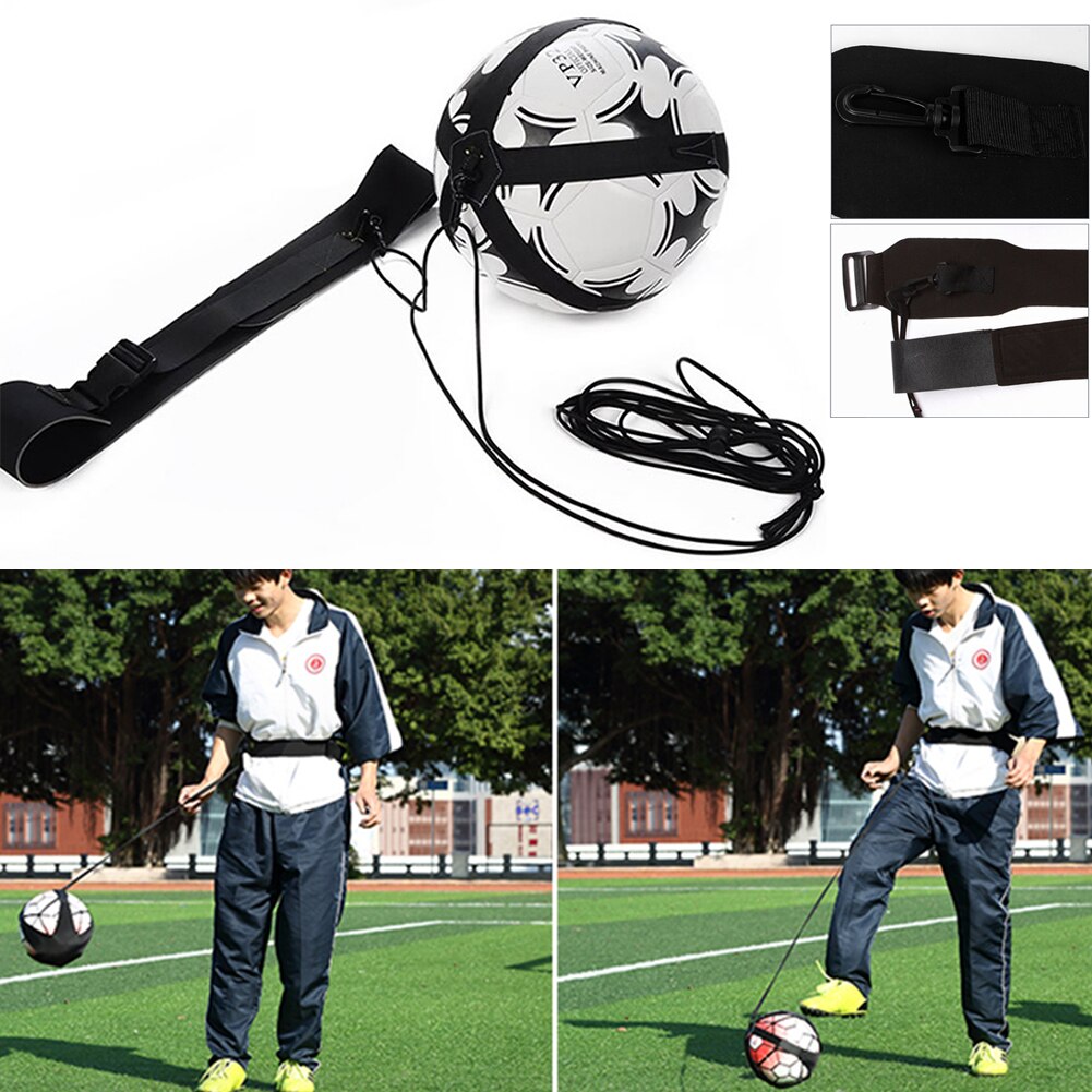 Fotboll träning sport assistans justerbar fotboll tränare barn fotboll träning bälte träningsutrustning kick