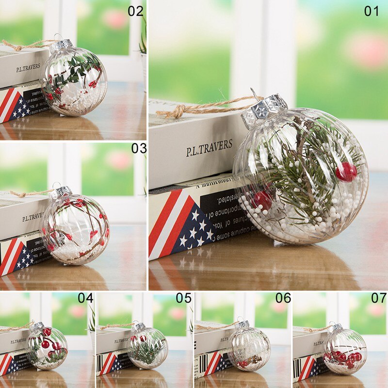 Christmas Tree Plastic Pendant Hanging Home Ornament Christmas Decoration Ball Christmas Day Decorations Happy Year