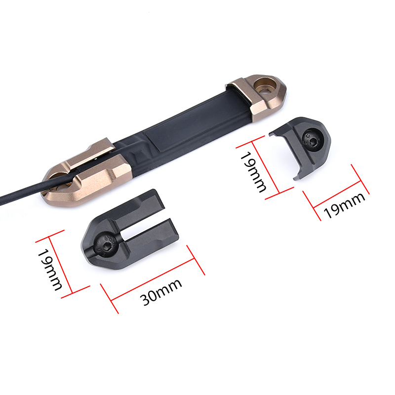 Surefire-linterna de luz exploradora M600 M300, cinta remota, interruptor de almohadilla de presión, Mlok Keymod, accesorios de placas de montaje en riel de 20mm