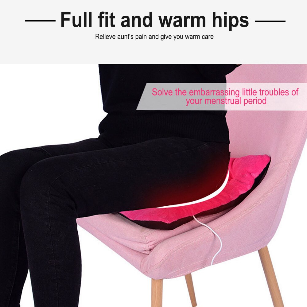 Usb Elektrische Verwarming Kussen Wasbaar Home Office Stoel Auto Verwarming Pad Universal Herfst Winter Warm Houden Antislip Rijden stoel