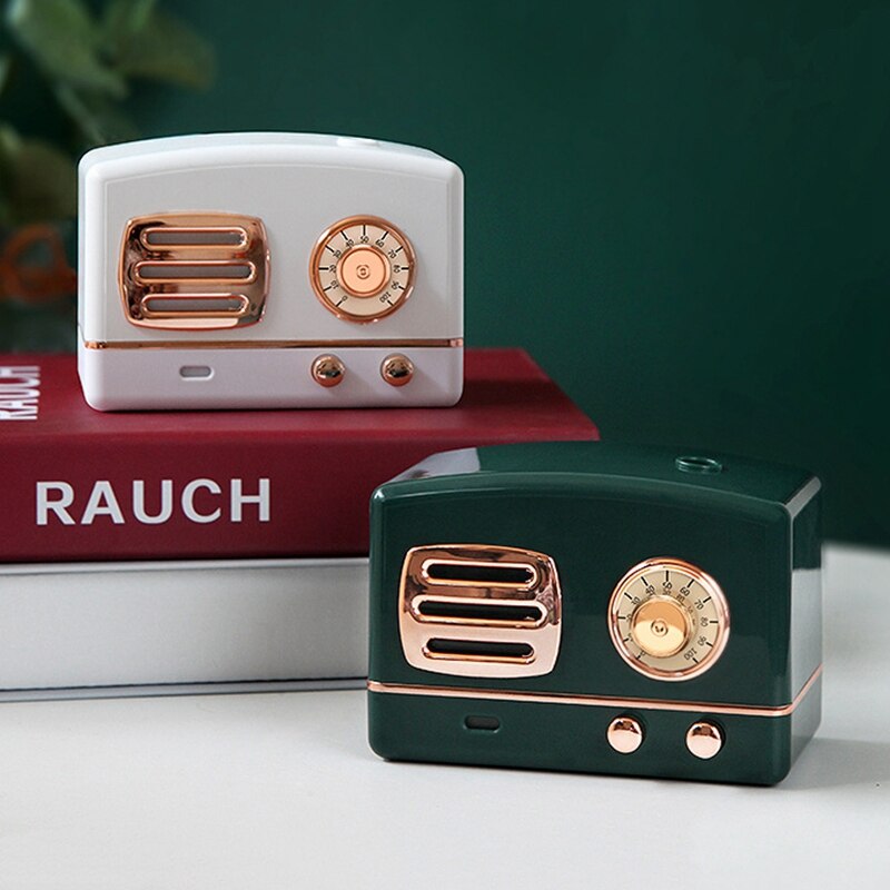 Retro Air Humidifier 200ML Mini Diffuser USB Aromatherapy Aroma Diffuser Home Office Mist Maker Fogger with Led Light