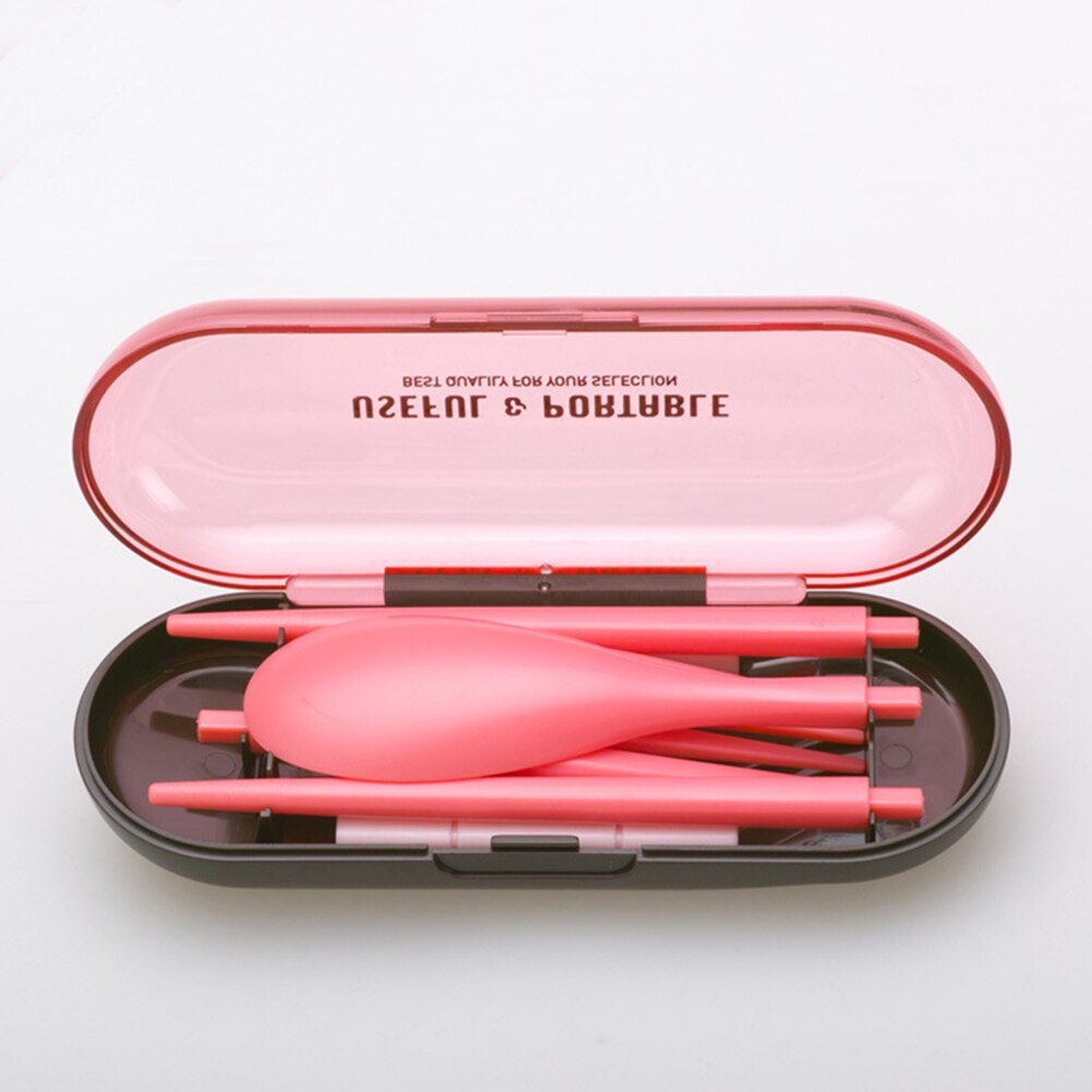 Travel Kit Servies Driedelige Bestek Draagbare Milieu Vork Lepel Eetstokjes Food Grade Abs Drie Stuk Eco