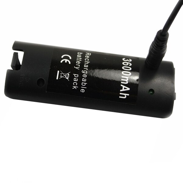 OSTENT Zwart 3600mAH Oplaadbare Batterij Oplader Kabel voor Nintendo Wii Remote Controller