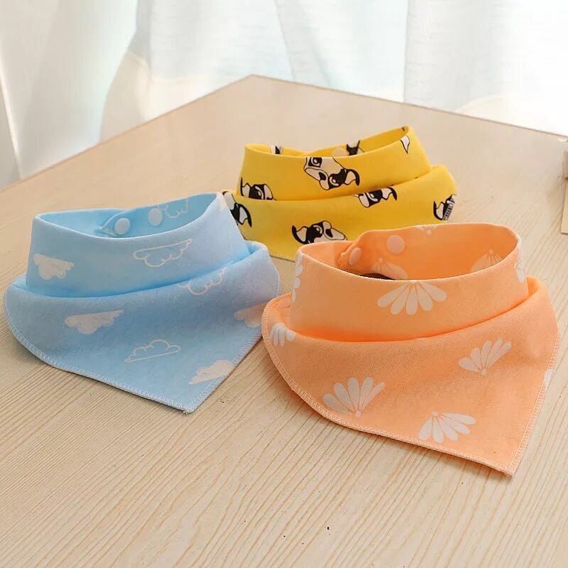 6 teile/satz Baby Lätzchen Für Jungen & Mädchen bandana lätzchen Spuck Tuch Druck Ebene Dreieck Baumwolle Baby Schal Mahlzeit CollarBurp Baby Zubehör