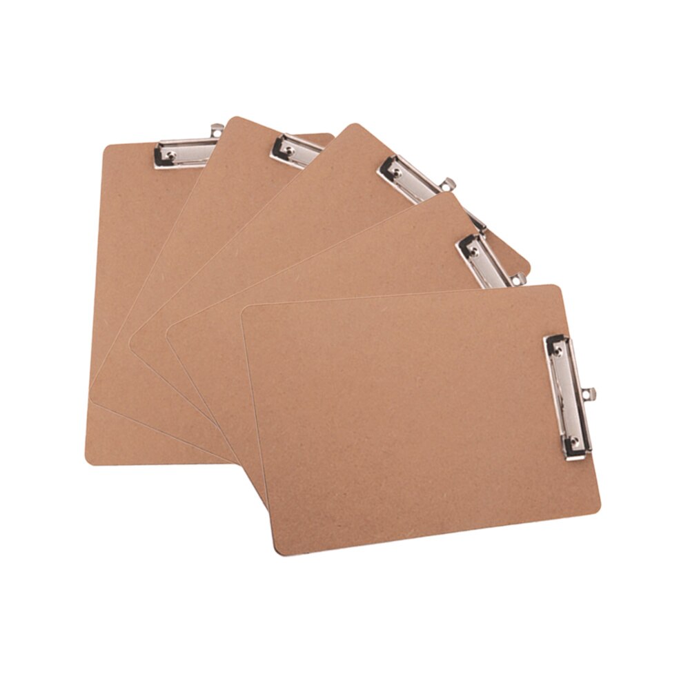 10Pcs Paper Holder Practical Durable A4 Size Clip Board Memo Folder for Classroom Office