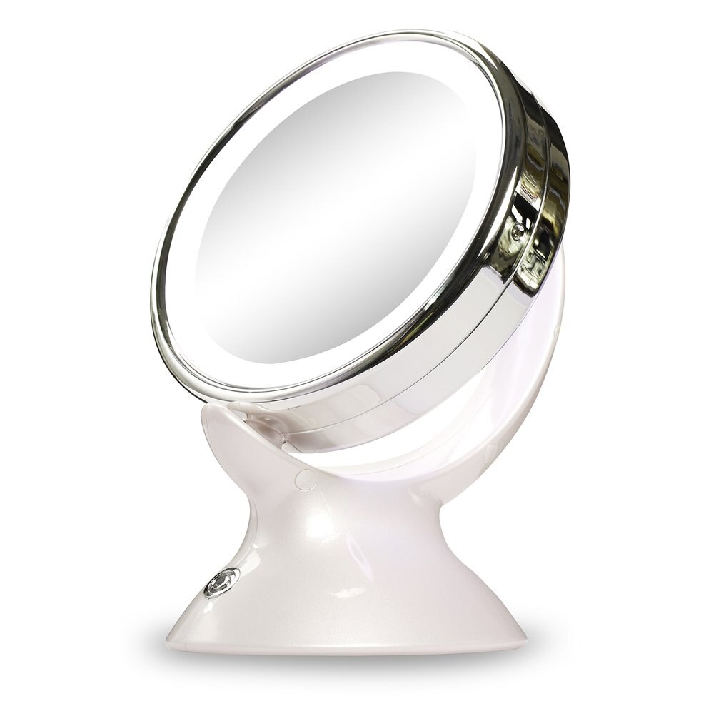 LED Cosmetic Mirror LED Lights Makeup Mirror 5X Magnifying Makeup Mirror 360-degree Rotating Mirror For Bathroom Bedroom