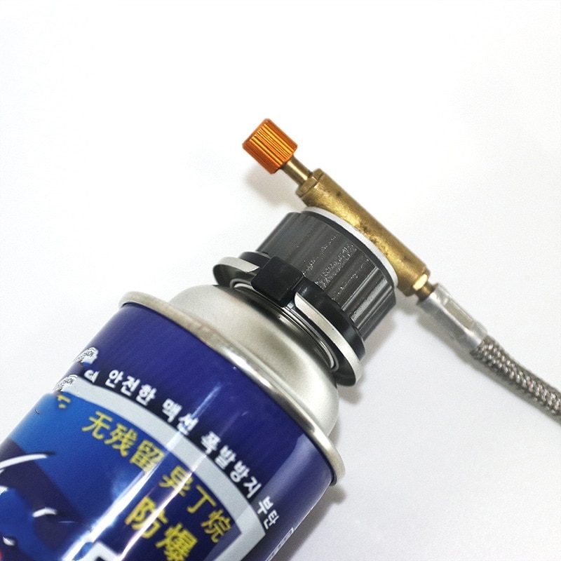 Outdoor Camping Hiking Stove Burner Adaptor Split Type Furnace Converter Connector Auto-off Gas Cartridge Tank cylinder Adapter