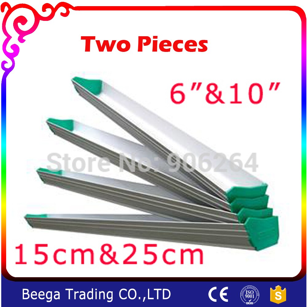 Aluminium Scoop Coater, W100mm, 6 Inch en 10 Inch (15 cm + 24 cm) Zeefdruk Coater, QA