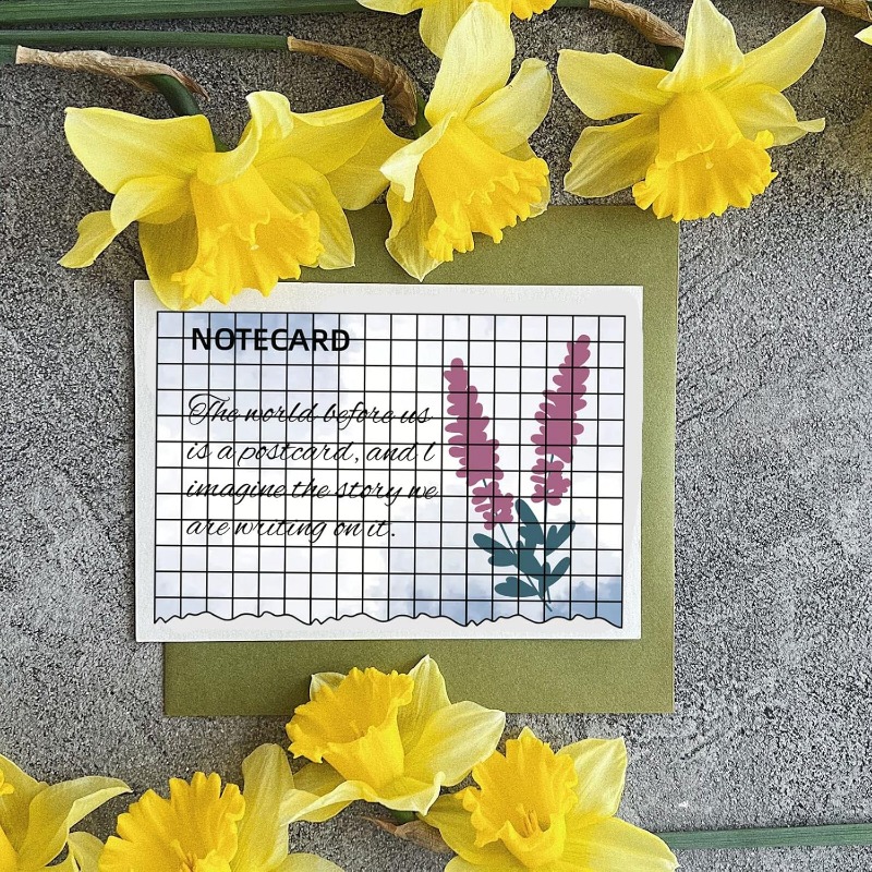 1 ark genomskinlig stämpel, anteckningsblocksstämpel, silikonstämpelset, 5 st silikonmallar för anteckningsblock och 12 st markörer för anteckningsblocks-gör-det-själv