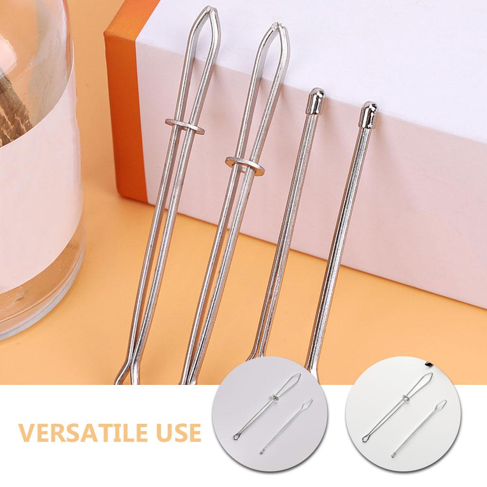 4 pcs Belt Threader Sewing Accessories Needle Drawstring Tool Metal Elastic Cord Guide DIY Handicraft Helper