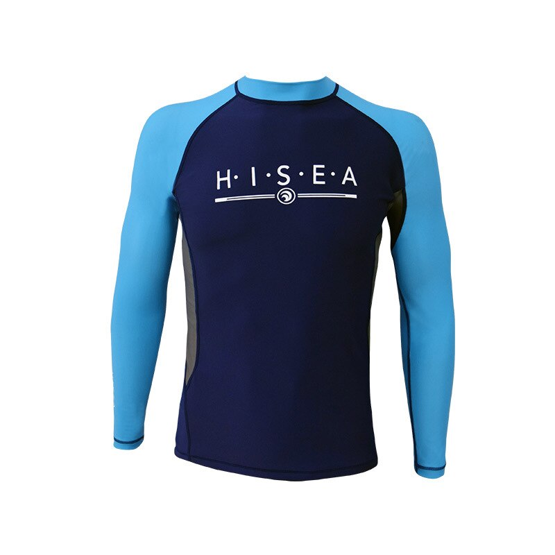 Hisea-traje de buceo de Lycra para hombre, chaqueta de manga larga de 0,5 MM, traje de buceo sin cremallera, kayak, protección UV, S-XXL