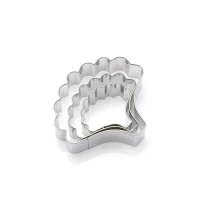 3 piezas cortadores de pastel de acero inoxidable claveles molde de pastel de flores herramientas de decoración de pasteles Fondant galletas de azúcar