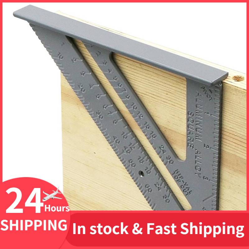 Triangle Rule 90 Degree Thickening Angle Rule Aluminum Alloy Carpenter Measurement Square Ruler Layout Tool Measurement Tool