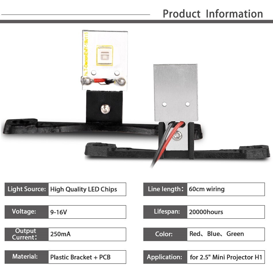 RACBOX LED Devil Eyes Demon Eye For Headlight Projector Lens DIY Red Blue Green DRL Car Retrofit Styling