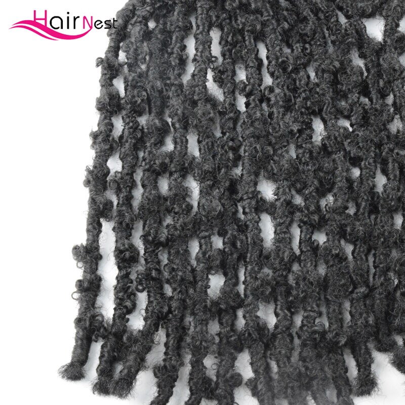 Hair Nest Crochet Braiding Distressed Locs Faux Locs Synthetic Hair Braiding Hair Extensions Braiding Hair Kanekalon for Women