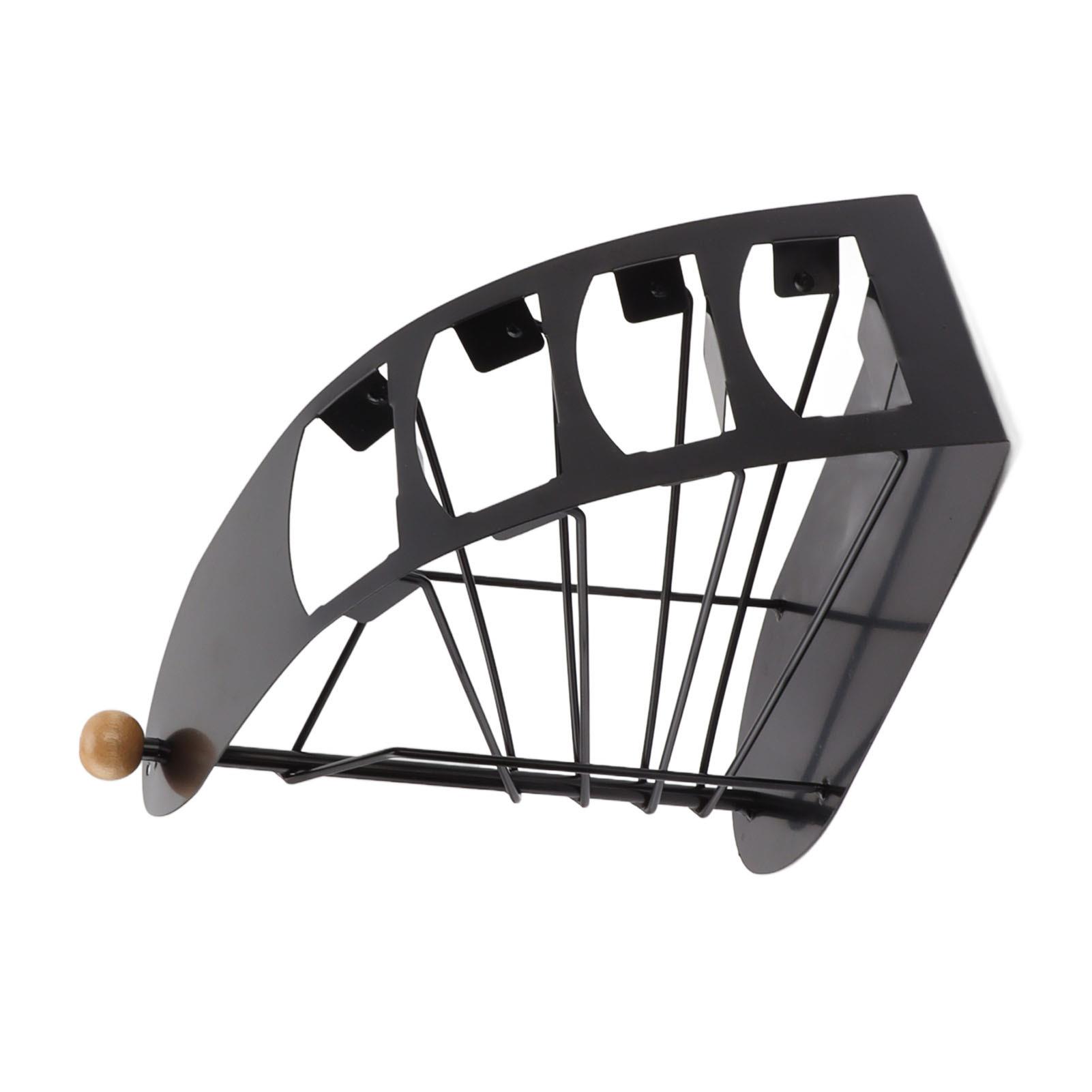 Compact Remote Control Organizer Box with 4 Compartments - Stylish Curved Storage Rack for home