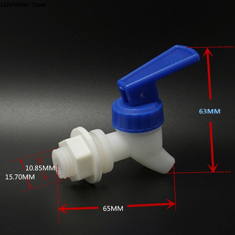 Botella de vino de cristal, grifo de plástico, jarra, barril de vino, tanque de agua, filtro, válvula de vino, dispensador de agua, grifo con interruptor: A6 1PC