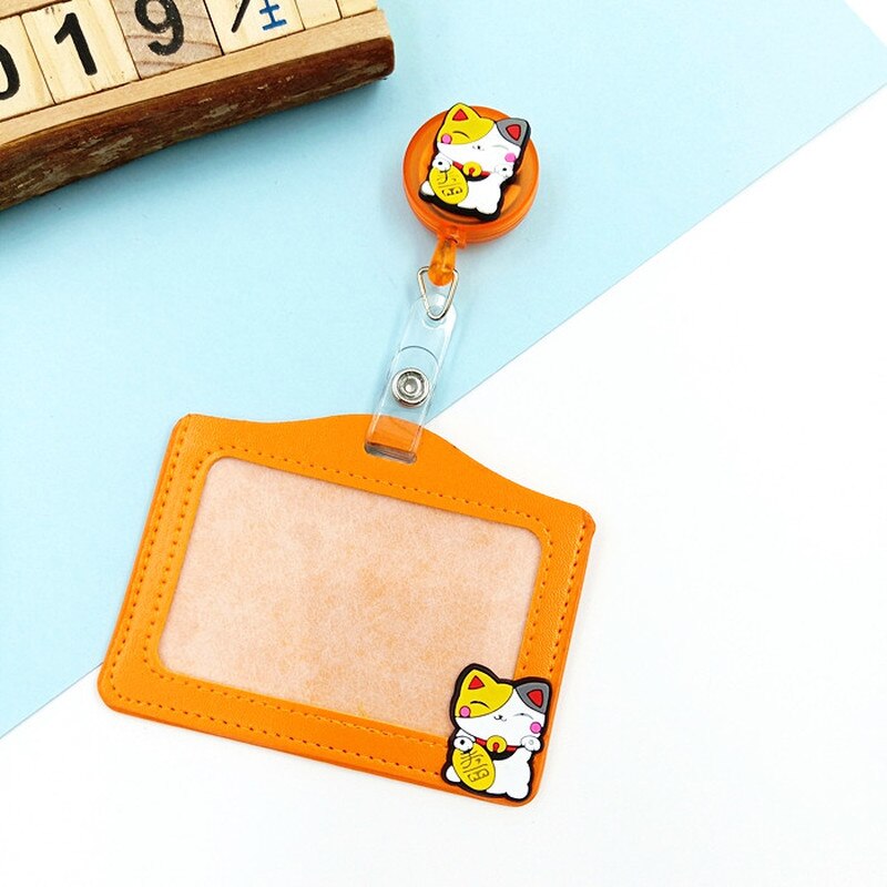 Pielęgniarka kreskówka lekarz chowany znaczek rolka z poziomą wizytówką PU ID wizytówka pokrowiec na karty biurowe materiały szpitalne