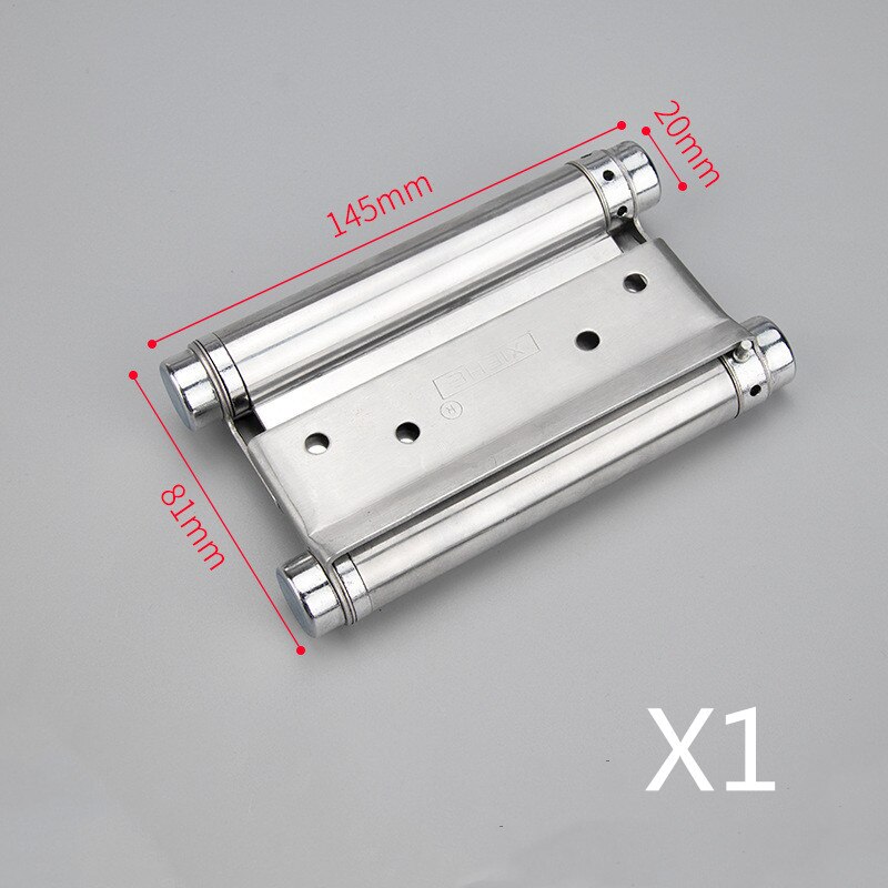 Charnière à Double ressort en acier inoxydable, charnière de porte libre bidirectionnelle, clôture de porte cowboy dédiée, 3 pouces/4 pouces/5 pouces: 5 inches