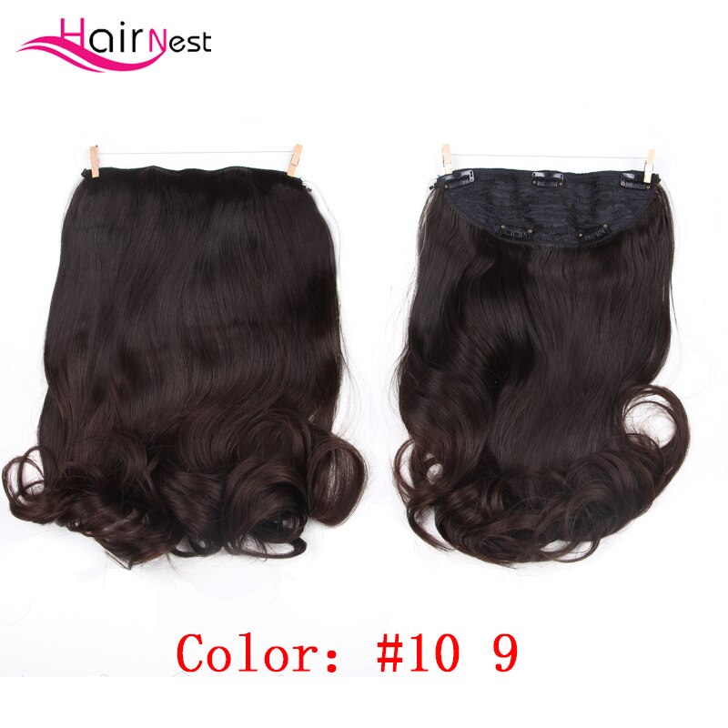 Hair Nest Hair Extension Clip Secret Fish Line Hairpiece Body Wavy Hair Synthetic Hair For Women Curly Hair18Inch Length