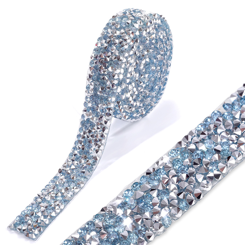 Garniture en strass de 1 mètre, 15mm/20mm, correction à /colle sur résine, ruban à paillettes, utiliser des vêtements, des chaussures, des décorations de robe de mariée: 2MM / Laiton