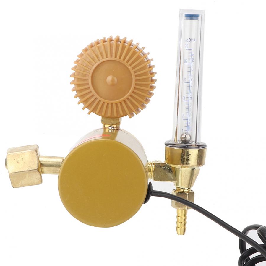 Co2 paineensäädin hiilidioksidi paineenalennuslaite lämmitetty painemittari cn pistoke 36 v 8mm 0-25 mpa  co2 paineensäädin