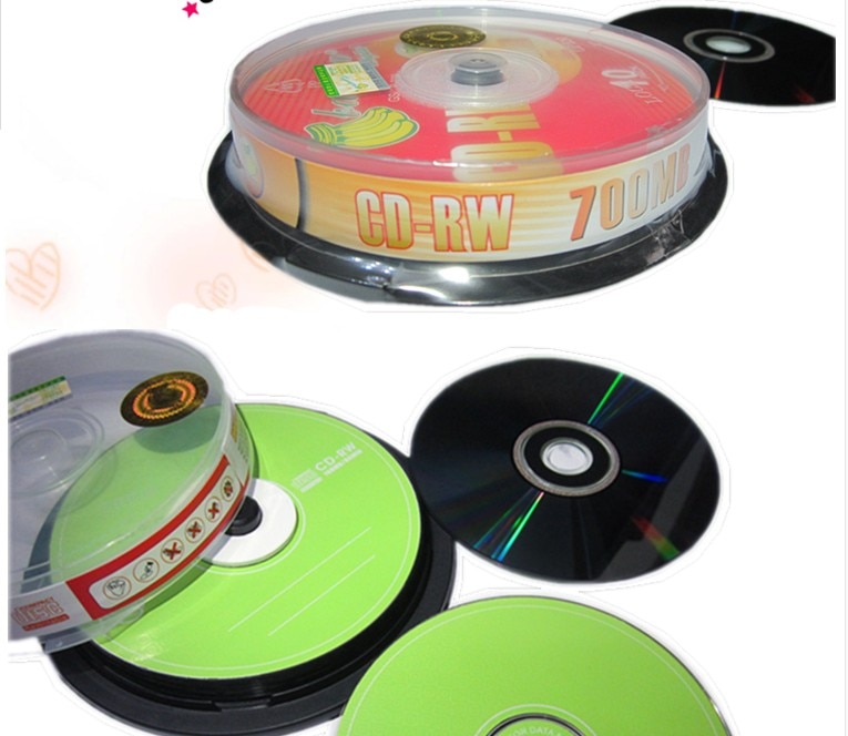 12 cm herhaald uitwisbare CD-RW lege/blank record disc/schijf 4X700 MB 10 STKS
