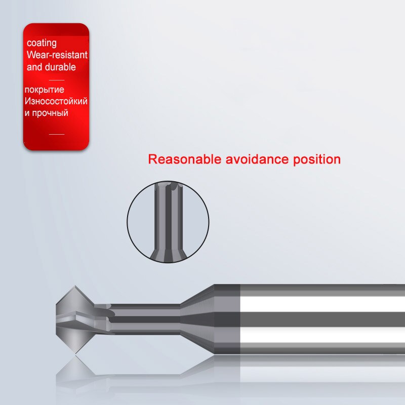 Hartmetall Wolfram Stahl Anfasen Cutter 60 120 90 Grad hoch Und Unten doppelseitige Bearbeitung Beschichtete Fräser Fase werkzeuge