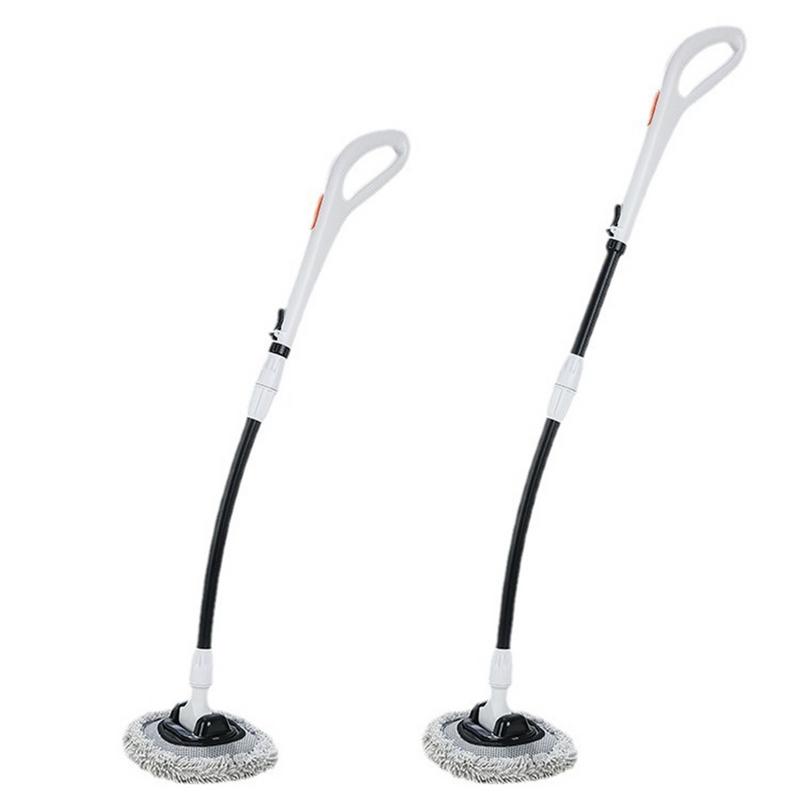 Auto wasch bürste mit Griff Aluminium legierung versenkbarer Griff Auto wasch stange Ergonomischer Auto mopp mit abnehmbarem Bürsten kopf