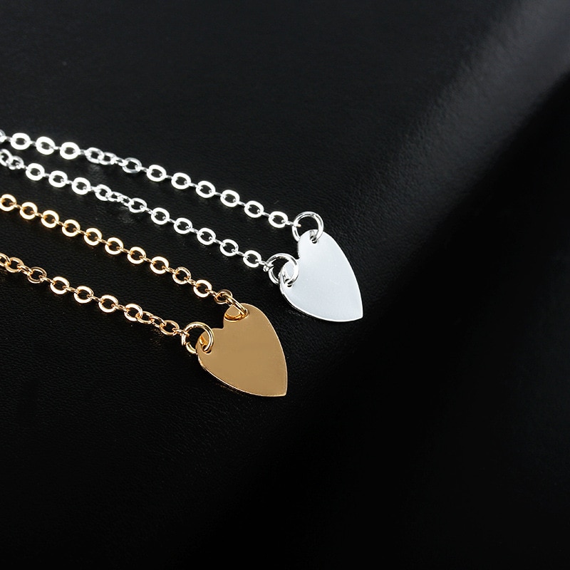 charme coeur breloque Bracelets pour femme filles or argent couleur métal Bracelets déclaration bijoux