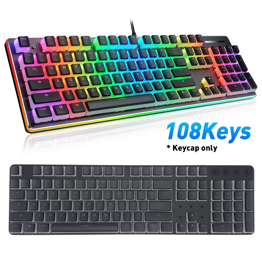 Klawisze podświetlenia klawiszy RGB 108 zamiennik klawiatury wiśnia/Kailh/Gateron/Outemu