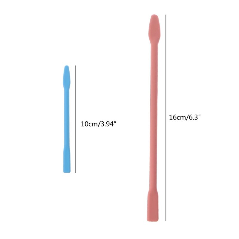 6Pcs Silicone Stir Sticks Resin Mix Sticks Facial Make Up Stirring Rods for Mixing Resin Liquid Paint Epoxy DIY Crafts