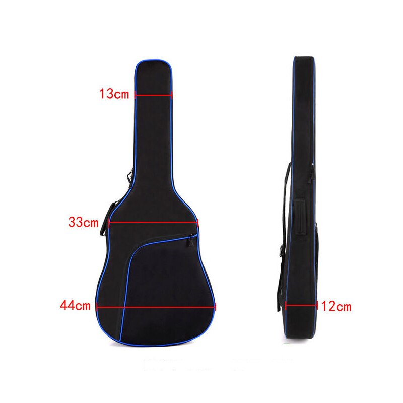 Funda de guitarra acústica clásica de 41 pulgadas, gruesa, de Balladry, con cadena de acero, funda de guitarra, accesorios para mochila