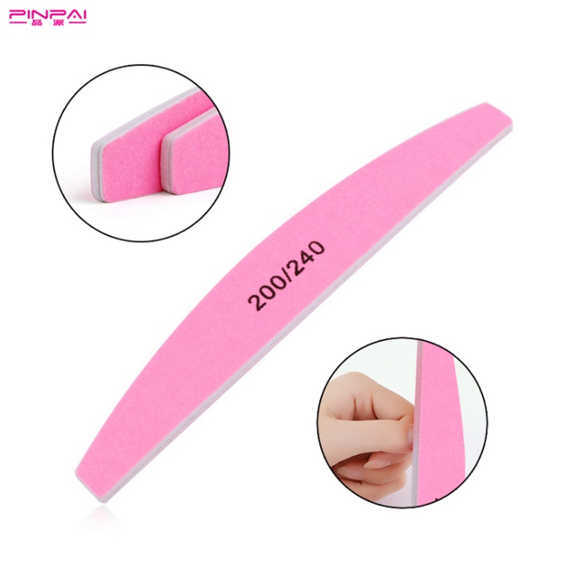 Lima de uñas 200/240, bloque pulidor de pedicura, herramientas de pulido de manicura , herramientas de pulido de uñas
