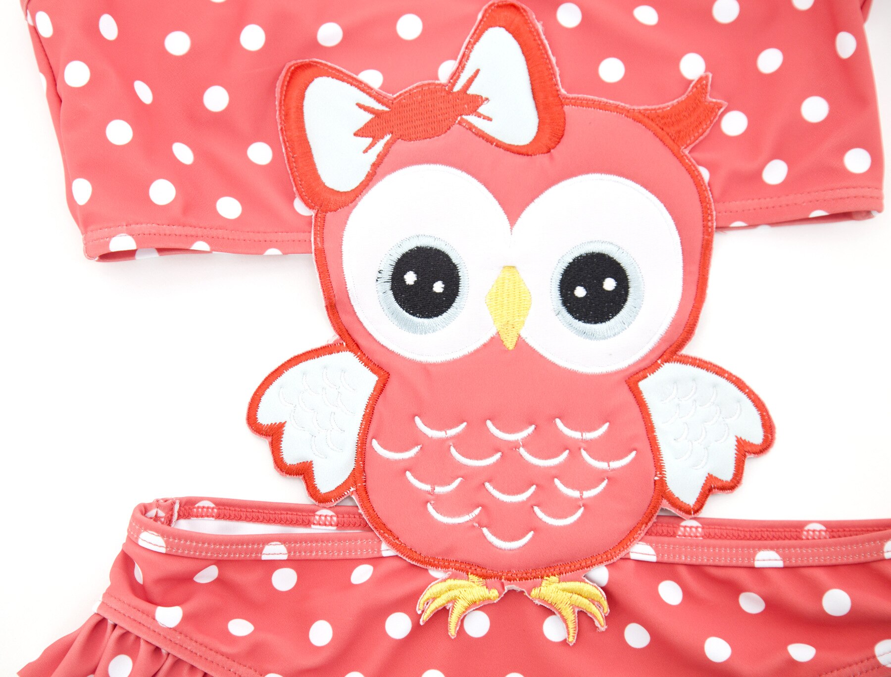 Summer Baby Swimwear Cute Cartoon Lowl Bikinis For Girls One Piece Swimsuit Child Baby Kids Girl Bebes Bathing Suit