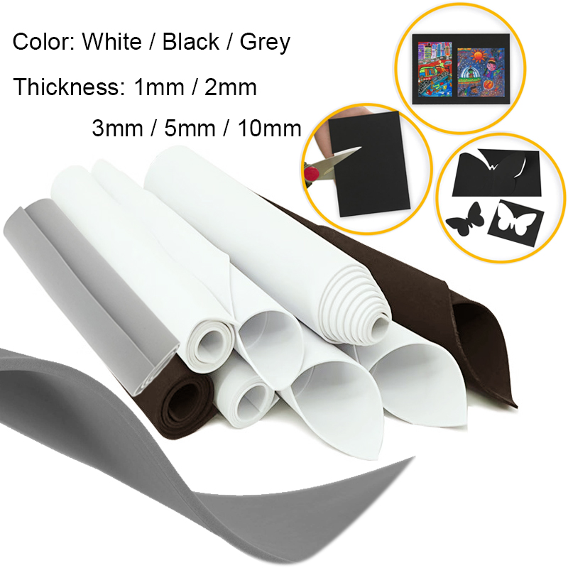 1 stk. eva-skumplate med 1/2/3/5/10mm tykkelser, lydabsorberende lydisolasjonsskum, prosess eva-tallerken, håndlaget modellbyggingsmateriale