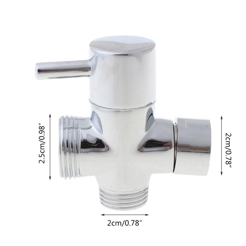 T-adapter 3- vejs ventil til omskifter bad toilet bidet sprøjte brusehoved